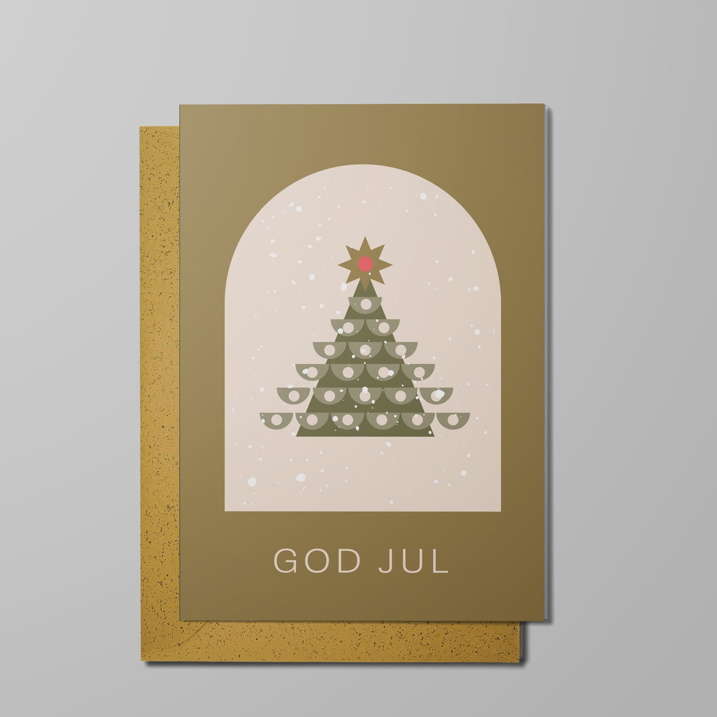 TWAS julekort med konvolutt, Juletre