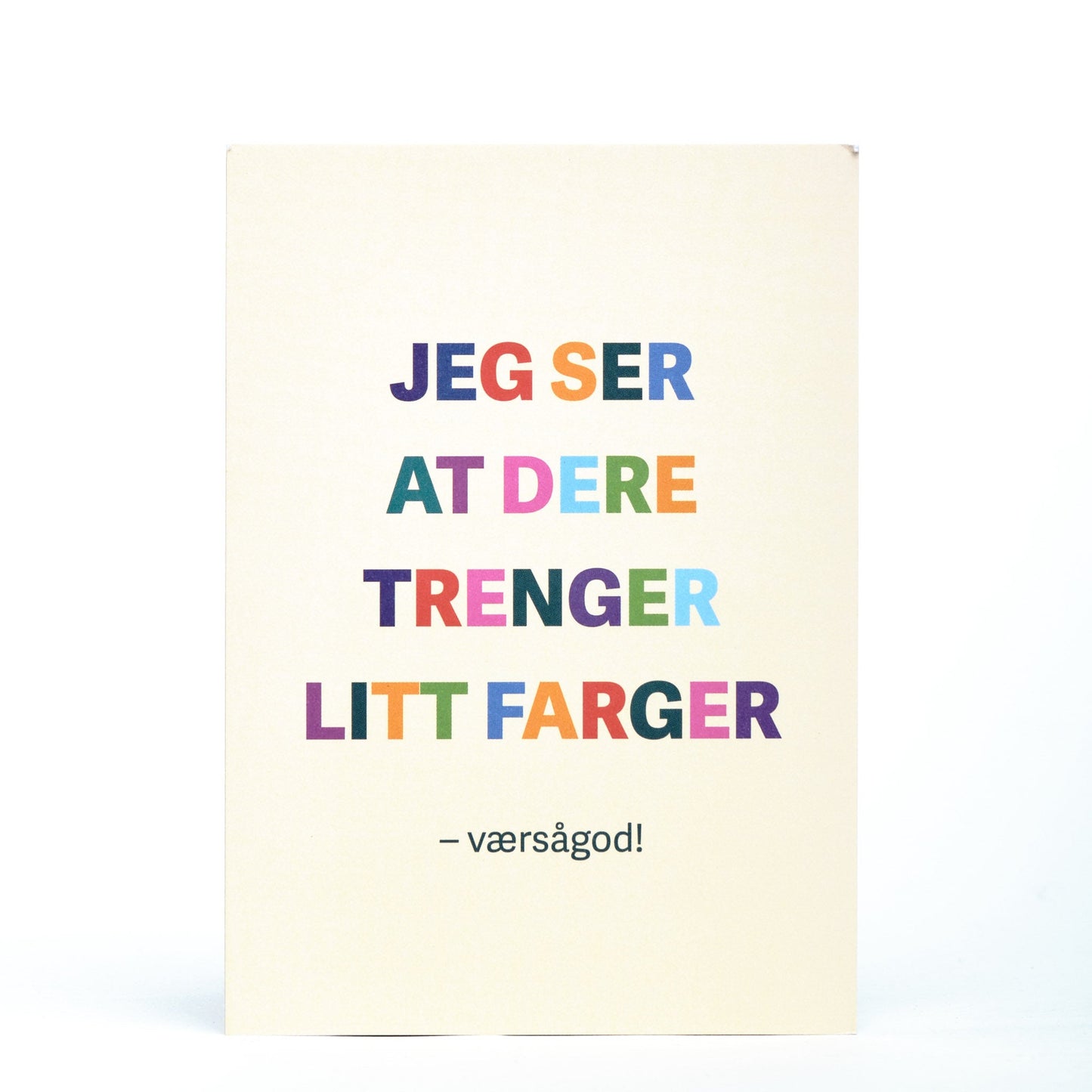 Kort, Litt farger - værsågod