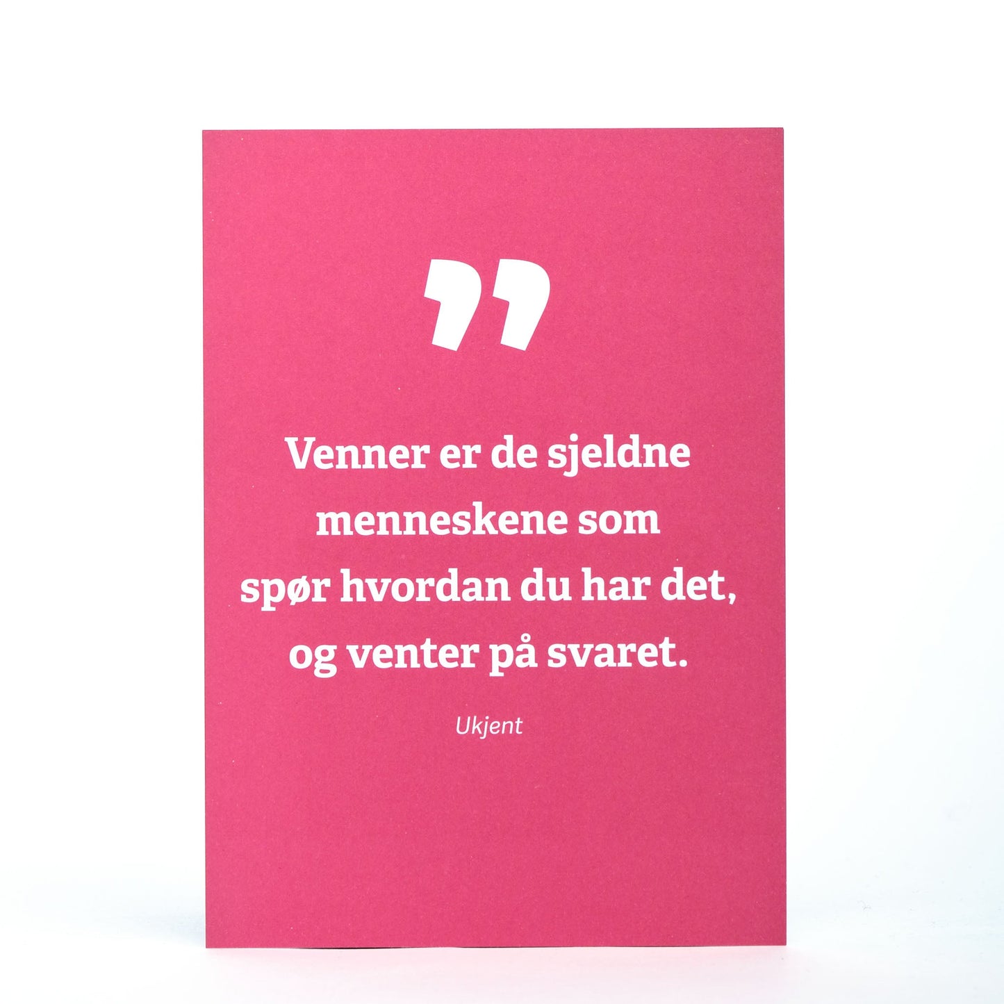 Kort, Venner er sjeldne