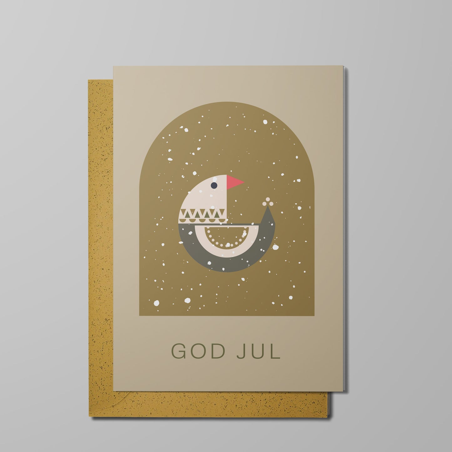 TWAS julekort med konvolutt, Fugl