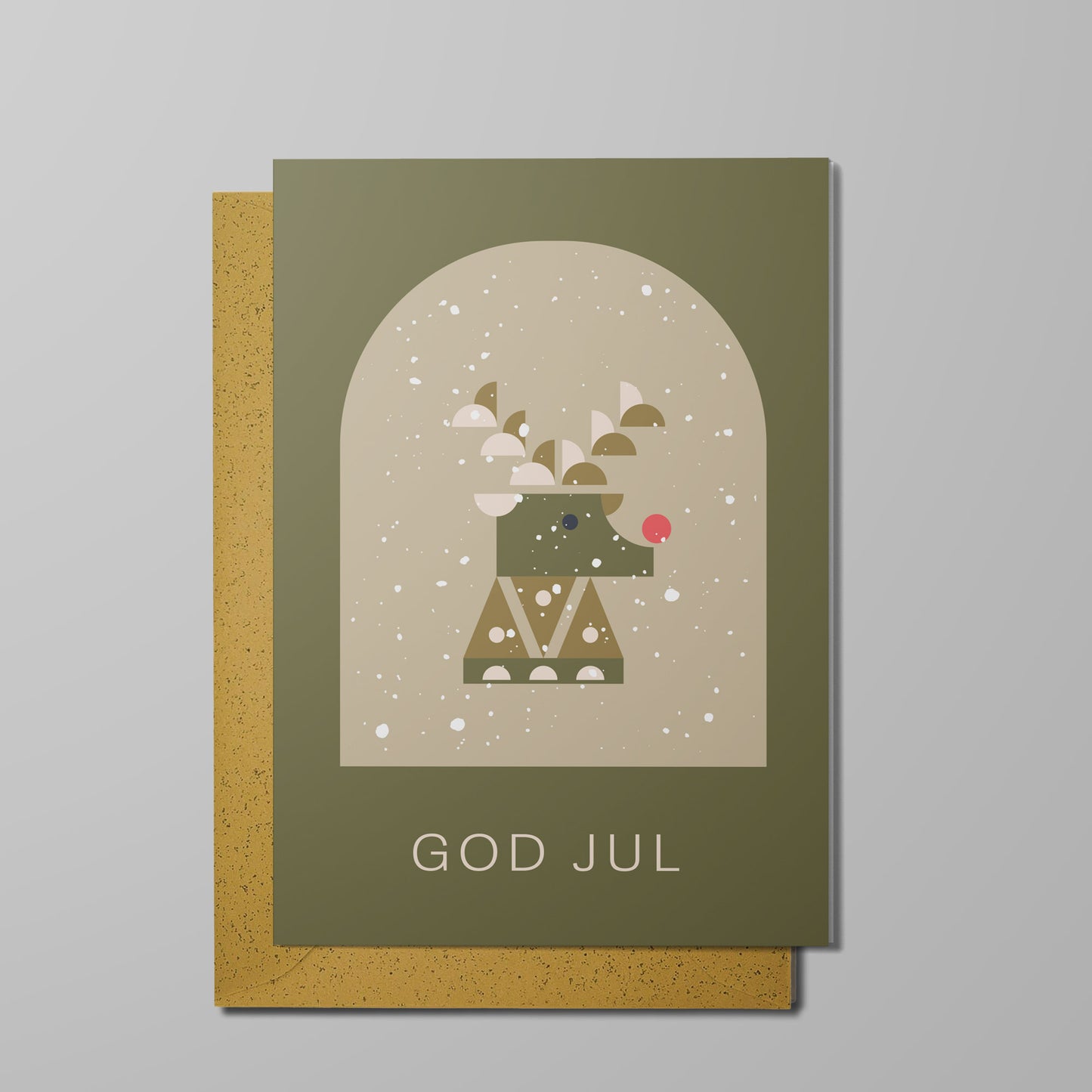 TWAS julekort med konvolutt, Reinsdyr