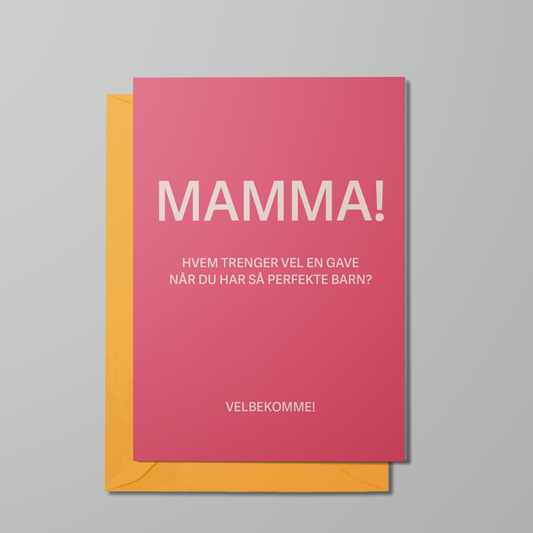 Kort, Mamma med perfekte barn