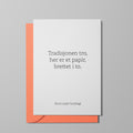 Kort, Tradisjonen tro