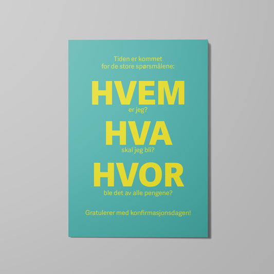 Dobbelt kort, Hvem? Hva? Hvor?