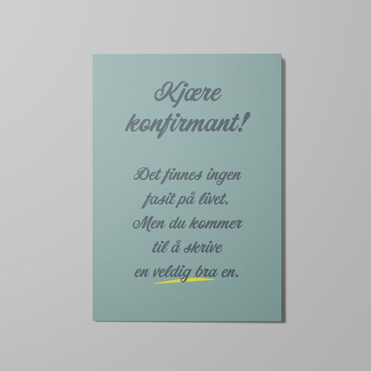 Kort, Veldig bra fasit