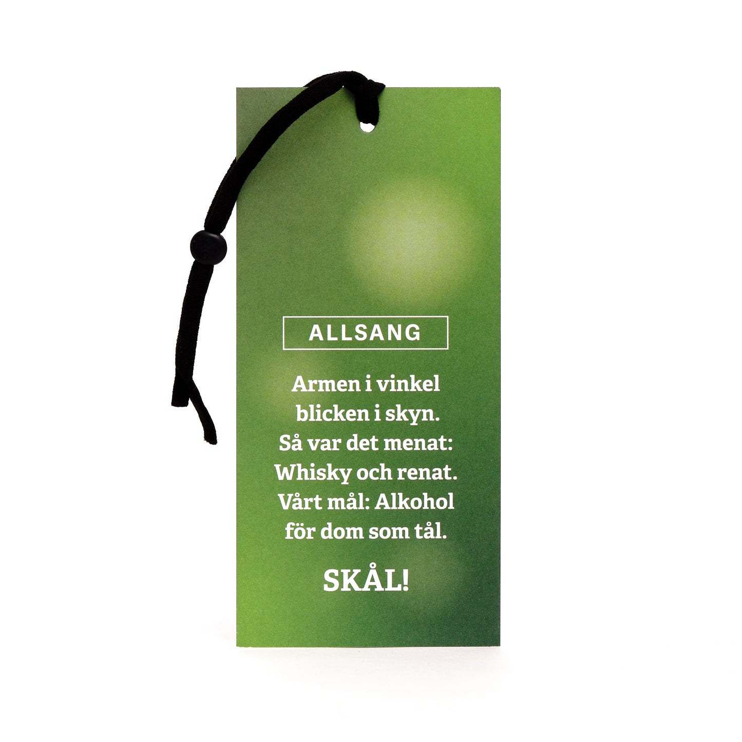 Flaskekort, Armen i vinkel